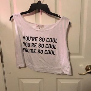 White crop top